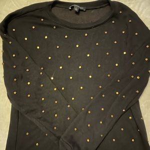 Gold studded sweater